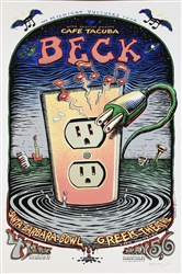 Emek Beck Original Rock Concert Poster