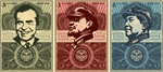 Shepard Fairey Money Set Nixon/ Lenin/ Mao Fine Art Print Set