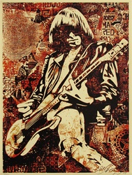 Shepard Fairey Johnny Ramone Fine Art Print