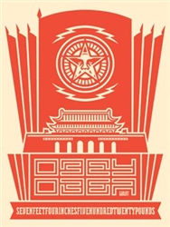 Shepard Fairey China Banner Fine Art Print Original Silkscreen