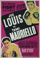 Joe Louis Vs. Tami Mauriello Original US 40" x 60"
Vintage Movie Poster