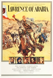 Lawrence of Arabia Original US 40" x 60"
Vintage Movie Poster
Peter O'Toole