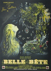 Original French Movie Poster La Belle et la Bete
