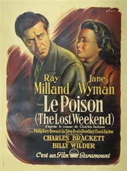 French Movie Poster The Lost Weekend
Vintage Movie Poster
Film Noir
Best Picture