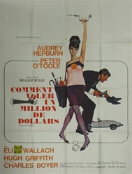 Original French Movie Poster How To Steal A Million
Vintage Movie Poster
Audrey Hepburn