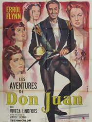 Original French Movie Poster Adventures Of Don Juan
Vintage Movie Poster
Errol Flynn