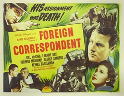 Foreign Correspondent Original US Half Sheet