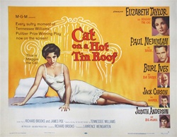 Cat on a Hot Tin Roof Original US Half Sheet