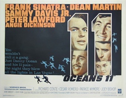 Ocean's 11 Original US Half Sheet
Vintage Movie Poster
Rat Pack