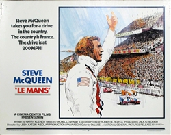 Le Mans Original US Half Sheet
Vintage Movie Poster
Steve McQueen