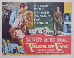 Touch of Evil Original US Half Sheet
Vintage Movie Poster
Orson Welles