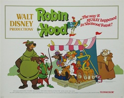 Robin Hood Original US Half Sheet
Vintage Movie Poster
Disney