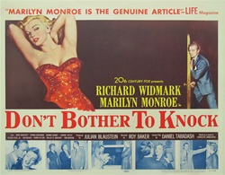 Don't Bother To Knock Original US Half Sheet
Vintage Movie Poster