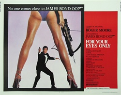 For Your Eyes Only Original US Half Sheet
Vintage Movie Poster
Roger Moore