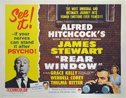 Rear Window US Half Sheet
Vintage Movie Poster
James Stewart