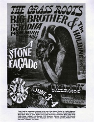 FD11 The Stone Facade: Big Brother and the Holding Company Original Concert Handbill
Vintage Rock Handbill
Victor Moscoso
