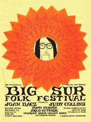 Big Sur Folk Festival Original Concert Handbill
Vintage Rock Poster
Joan Baez