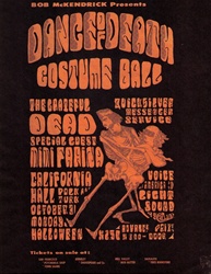 Dance of Death Costume Ball Original Concert Handbill