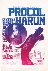 Procol Harum Original Concert Handbill
