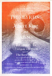 The Byrds Original Concert Handbill