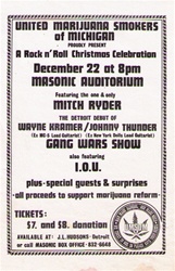 United Marijuana Smokers Original Concert Handbill