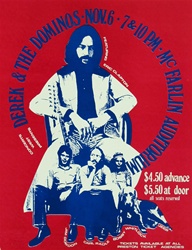 Derek And The Dominos Original Concert Handbill