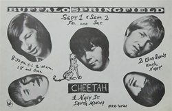 Buffalo Springfield Original Concert Handbill