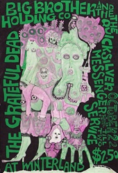 Big Brother And The Holding Company And Quicksilver Messenger Service And Grateful Dead Original Handbill
Vintage Rock Poster