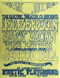 Led Zeppelin And Jethro Tull Original Concert Handbill
Vintage Rock Poster
Kinetic Playground