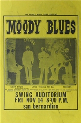 Moody Blues Original Concert Handbill
Swing Auditorium