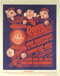 FD 36 Quicksilver Messenger Service And Big Brother And The Holding Company Original Concert Handbill
Vintage Rock Poster
Victor Moscoso