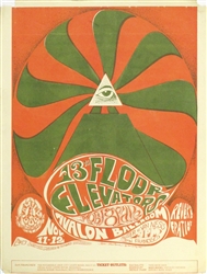 FD 34 13th Floor Elevators And Moby Grape Original Concert Handbill
Vintage Rock Poster
Avalon Ballroom
