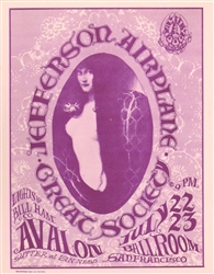 FD 17 Jefferson Airplane And The Great Society Original Concert Handbill
Vintage Rock Poster
Mouse and Kelley