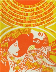Big Sur Folk Festival Original Concert Handbill
Joan Baez