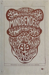 The Mindbenders And The Chocolate Watchband Original Concert Handbill
Fillmore Auditorium
Wes Wilson
BG 16