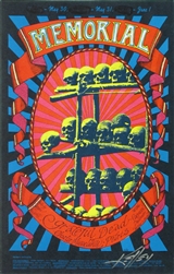 Memorial Grateful Dead Original Concert Handbill
Original Concert Poster
Rock Poster
Stanley Mouse 
Alton Kelley
Carousel Ballroom