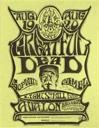FD 22 Grateful Dead And Sopwith Camel Original Concert Handbill
Vintage Rock Poster
Mouse and Kelley