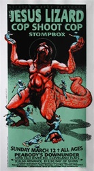 Derek Hess Jesus Lizard Original Rock Concert Poster