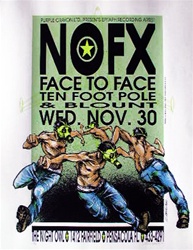 Derek Hess NOFX Original Rock Concert Poster