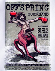 Derek Hess The Offspring Original Rock Concert Poster
