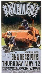 Derek Hess Pavement Original Rock Concert Poster