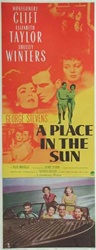 A Place in the Sun Original US Insert