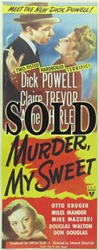 Murder My Sweet Original US Insert
Vintage Movie Poster
Film Noir