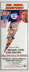 Billion Dollar Brain Original US Insert
Vintage Movie Poster
Michael Caine