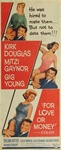 For Love or Money Original US Insert
Vintage Movie Poster
Kirk Douglas