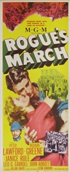 Rogue's March Original US Insert
Vintage Movie Poster
Peter Lawford
Gregory Peck