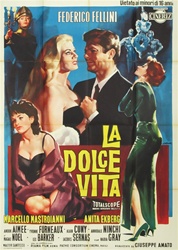La Dolce Vita 2 Sheet
Vintage Movie Poster
Fellini