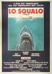 Jaws Original Italian 4 sheet
Vintage Movie Poster
Spielberg