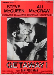 The Getaway Original Italian 2 Sheet
Vintage Movie Poster
Steve McQueen