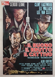 The Good, The Bad, And The Ugly Original Italian 4 Sheet
Vintage Movie Poster
Clint Eastwood